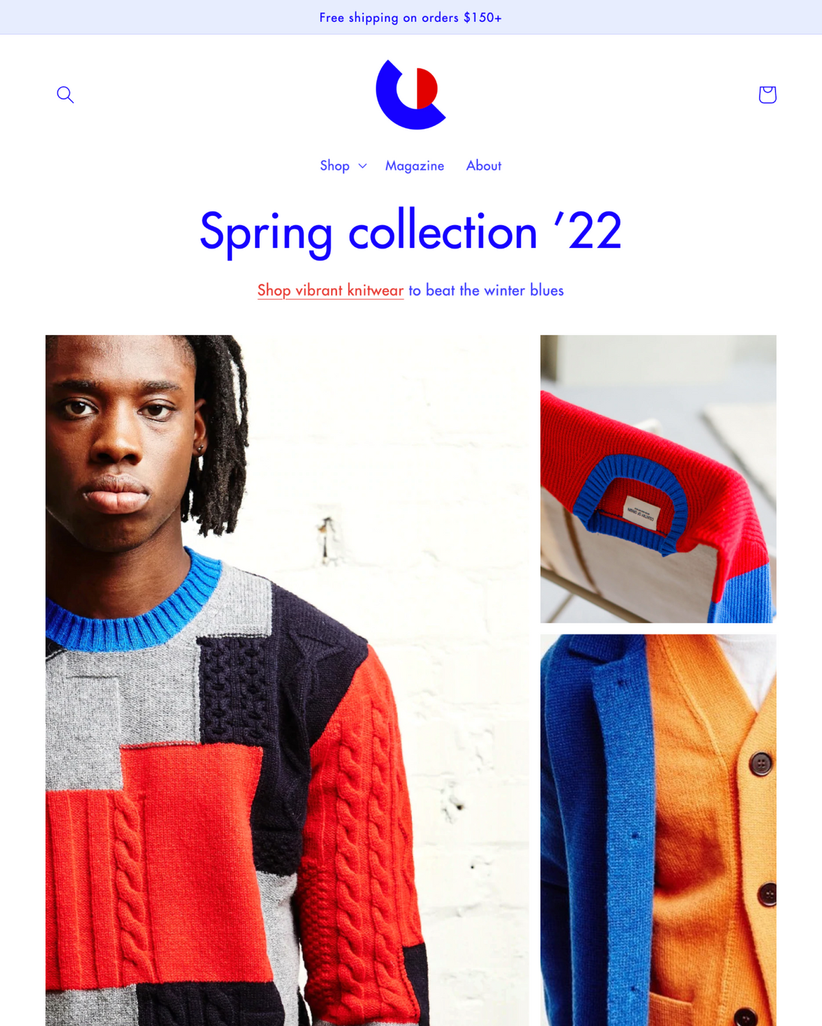 Colorblock theme preview